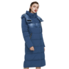 Manteau chauffant bleu en coton pour femme
