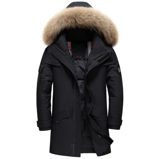 Manteau d'hiver noir pour homme