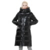 Manteau chauffant rembourré noir pour femme