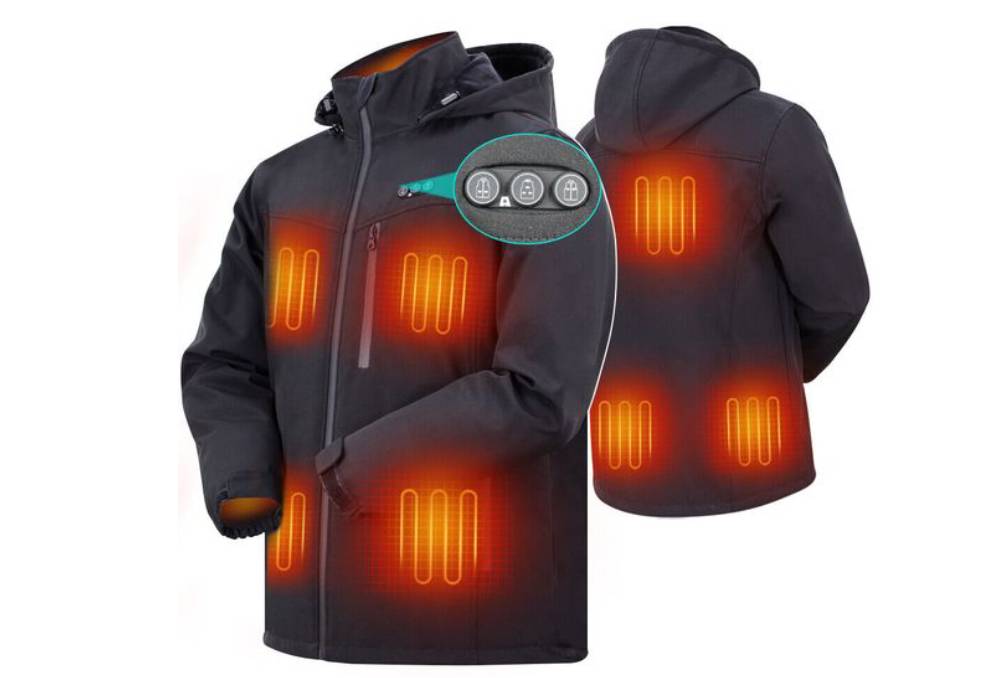 une veste chauffante avec contrôle de la température